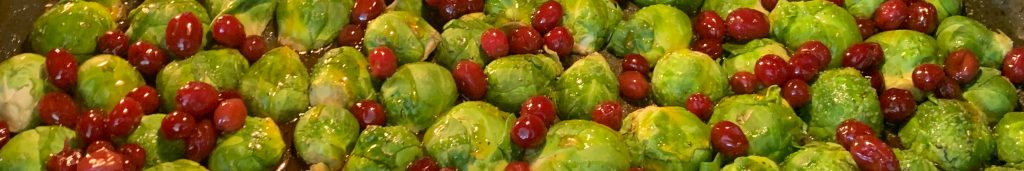 Ein Bild von Rosenkohl mit Cranberries